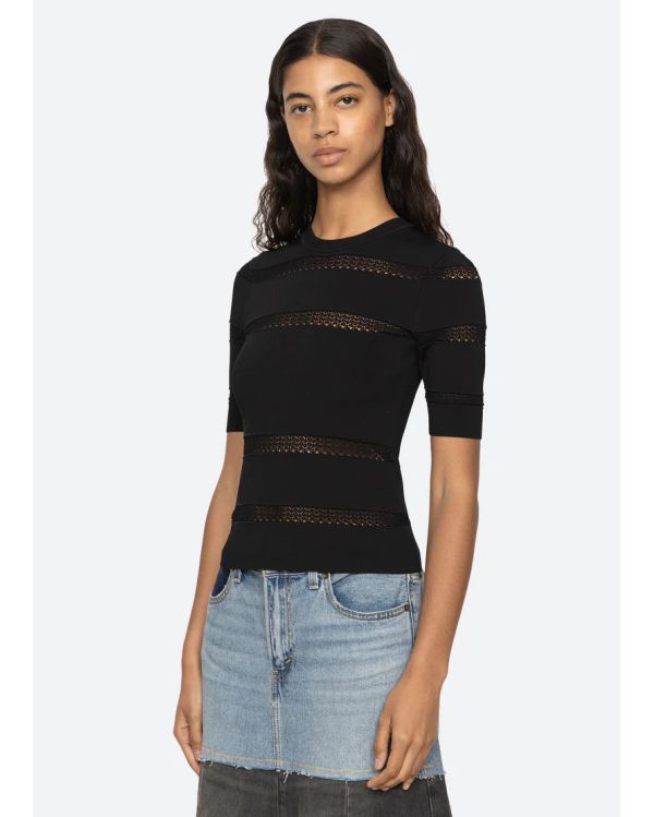 TOP DEVON S/S BLACK