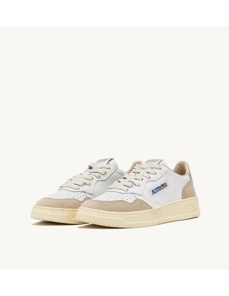 SNEAKERS MEDALIST LOW WOM LEATHER / SUEDE WHITE / SILVER