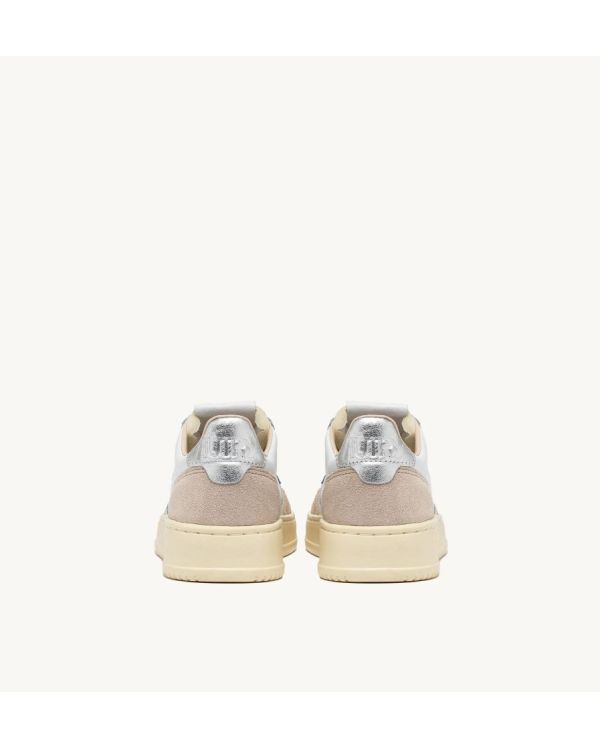 SNEAKERS MEDALIST LOW WOM LEATHER / SUEDE WHITE / SILVER