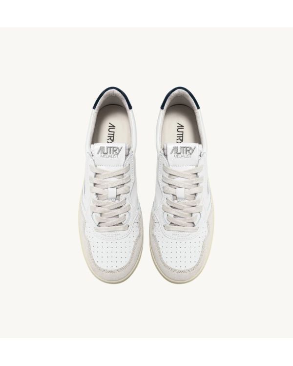 SNEAKERS MEDALIST LOW MAN LEATHER / SUEDE WHITE / BLUE