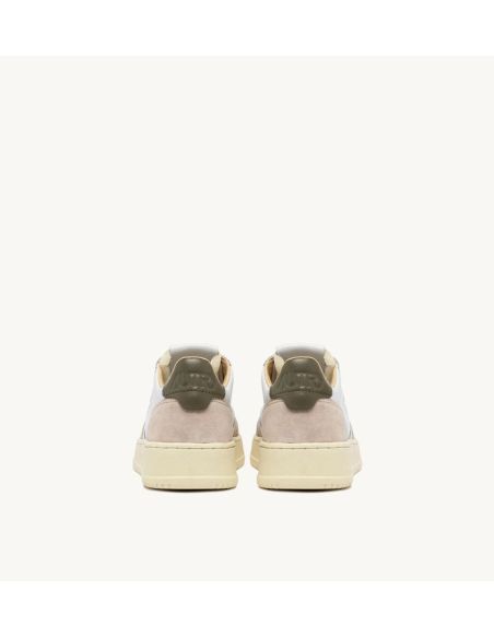 SNEAKERS MEDALIST LOW MAN LEATHER / SUEDE WHITE / CVRT GREEN