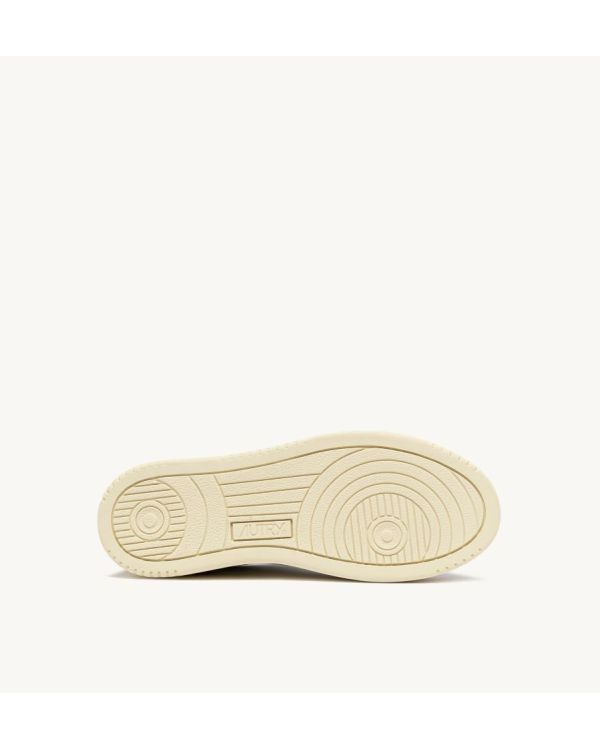 SNEAKERS MEDALIST LOW MAN LEATHER / SUEDE WHITE / CVRT GREEN