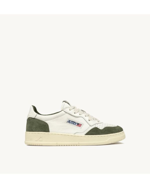 SNEAKERS MEDALIST LOW MAN GOAT / SUEDE WHITE / MILITARY