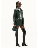MINI SKIRT REISSUE VINYL DARK GREEN