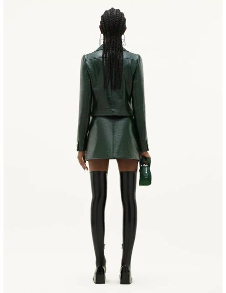 MINI SKIRT REISSUE VINYL DARK GREEN