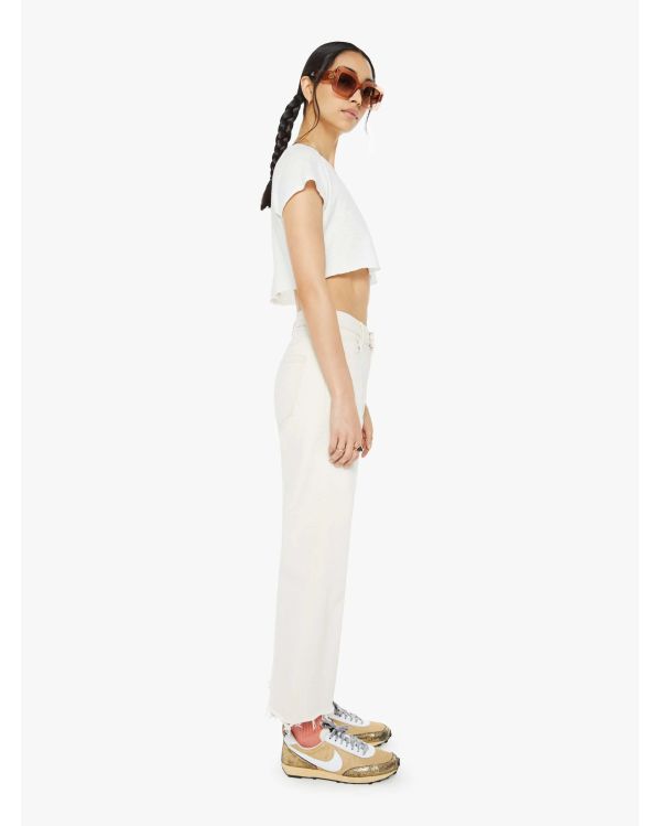 JEAN THE MID RISE MAVEN ANKLE FRAY NATURAL