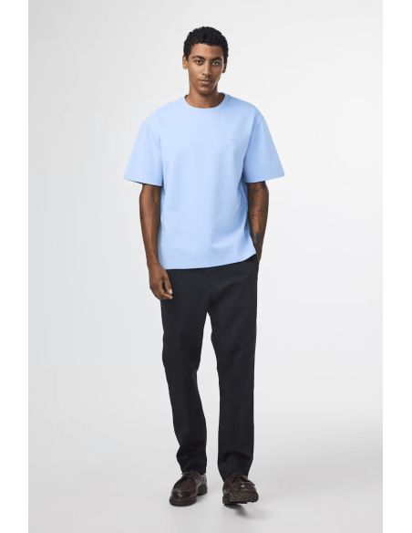 TSHIRT NAT LYOCELL BLEND TEE 3457 201 POWDER BLUE