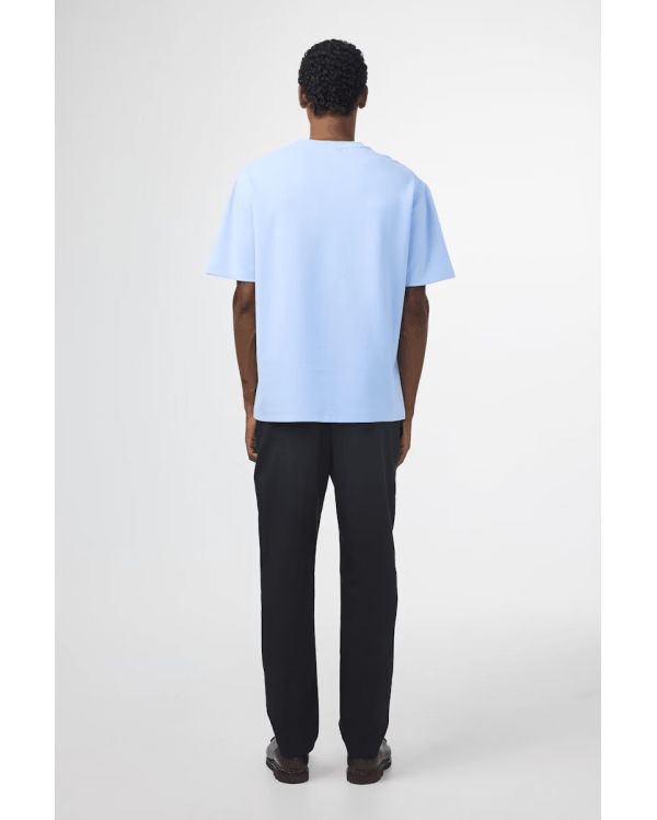 TSHIRT NAT LYOCELL BLEND TEE 3457 201 POWDER BLUE