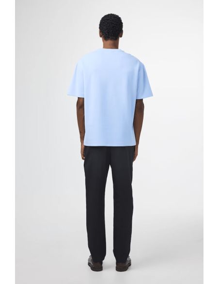 TSHIRT NAT LYOCELL BLEND TEE 3457 201 POWDER BLUE