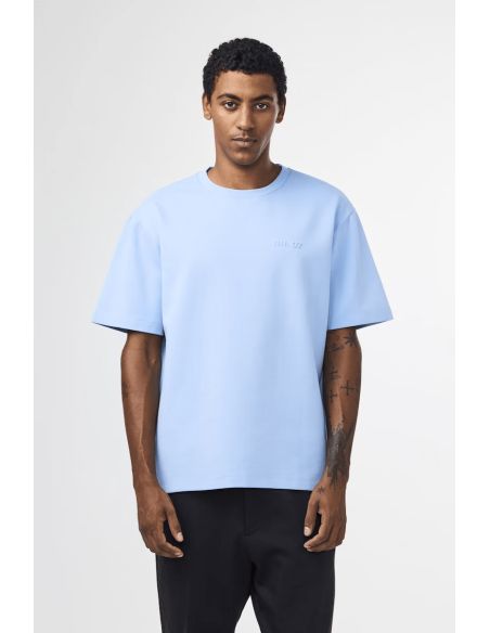 TSHIRT NAT LYOCELL BLEND TEE 3457 201 POWDER BLUE