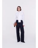 PANTALON WOOL BLUE BLACK