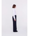 PANTALON WOOL BLUE BLACK