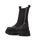 BOTTINES CHELSEA BLACK/DARK BURGUNDY