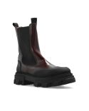 BOTTINES CHELSEA BLACK/DARK BURGUNDY