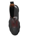 BOTTINES CHELSEA BLACK/DARK BURGUNDY