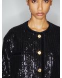 VESTE BOLERO ALL ABOUT YOU GLISS BLACK