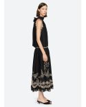 ROBE KINGSLEY EMBROIDERY BLACK