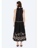 ROBE KINGSLEY EMBROIDERY BLACK