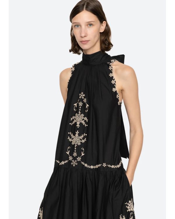 ROBE KINGSLEY EMBROIDERY BLACK 2