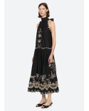 ROBE KINGSLEY EMBROIDERY BLACK