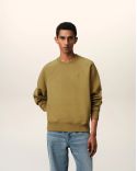 AMI DE COEUR TONE ON TONE SWEATSHIRT IN HAVANA COTTON