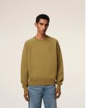 SWEATSHIRT AMI DE COEUR TON SUR TON EN COTON HAVANE