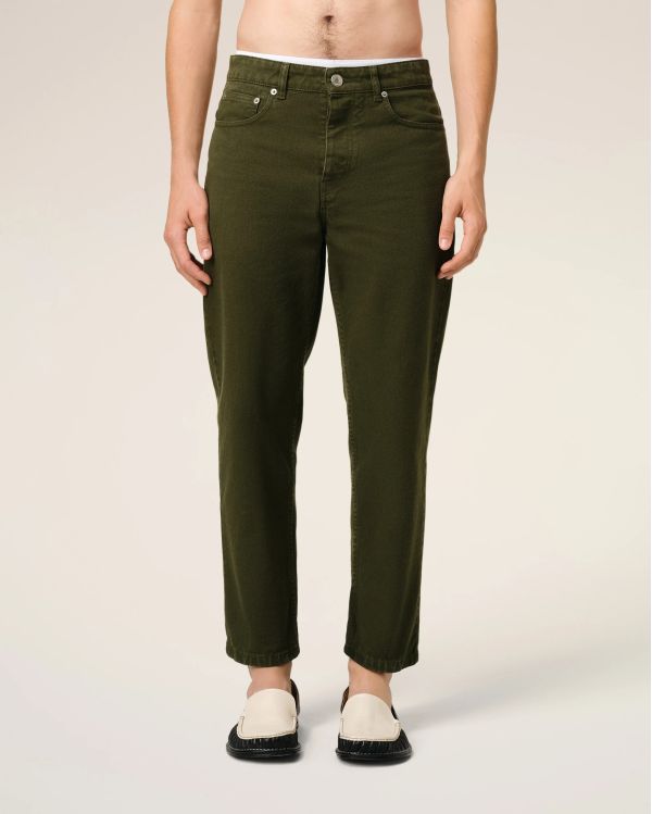 GREEN JEANS TAPERED LODEN CUT