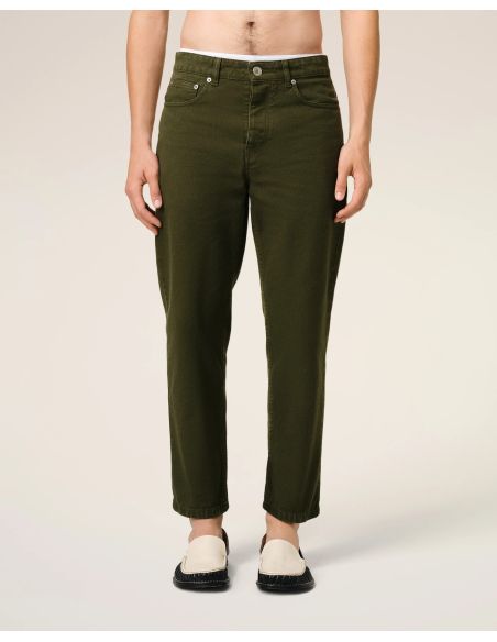 GREEN JEANS TAPERED LODEN CUT