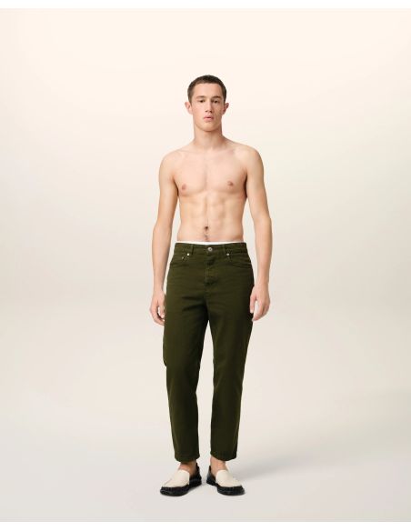 JEAN VERT COUPE TAPERED LODEN