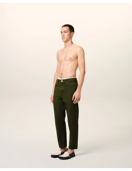 JEAN VERT COUPE TAPERED LODEN