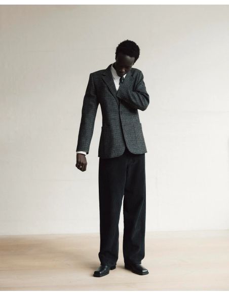PANTALON WIDE TWIST CORD BLACK
