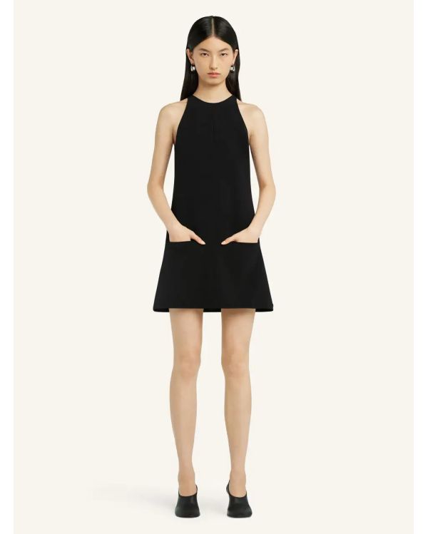 ROBE TRAPEZE HERITAGE NOIR