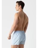 BLUE POPLIN BOXER SHORTS