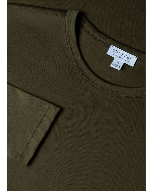 TSHIRT MANCHES LONGUES CLASSIQUE VERT PIN