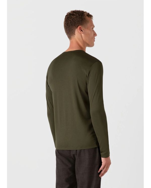 TSHIRT MANCHES LONGUES CLASSIQUE VERT PIN 2
