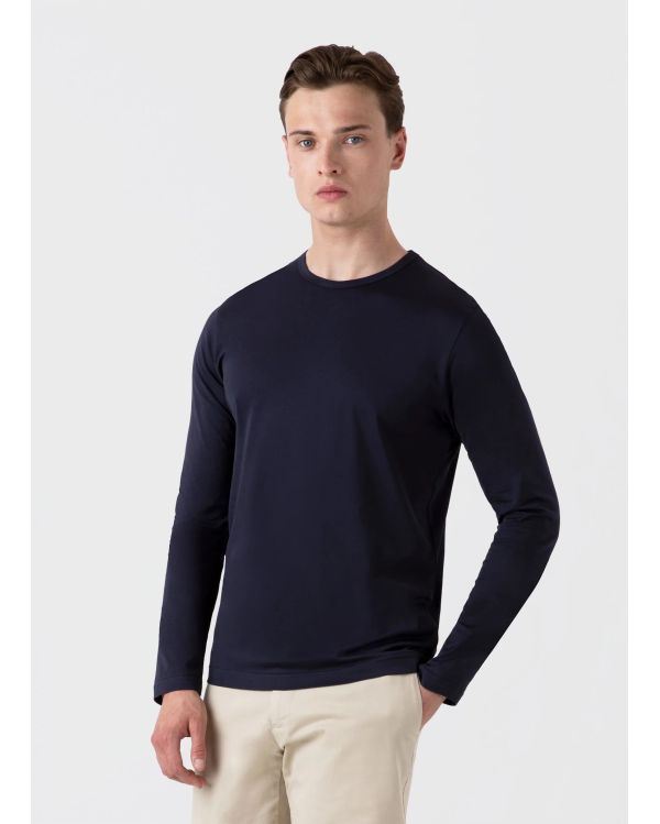 CLASSIC NAVY BLUE LONG SLEEVE T-SHIRT