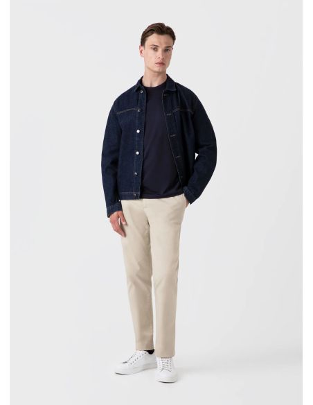 TSHIRT MANCHES LONGUES CLASSIQUE BLEU MARINE