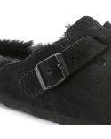 MULES BOSTON SHEARLING LEVE BLACK