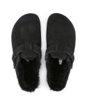 MULES BOSTON SHEARLING LEVE BLACK
