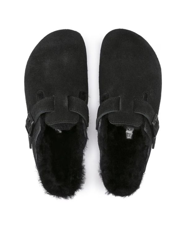 MULES BOSTON SHEARLING LEVE BLACK 2