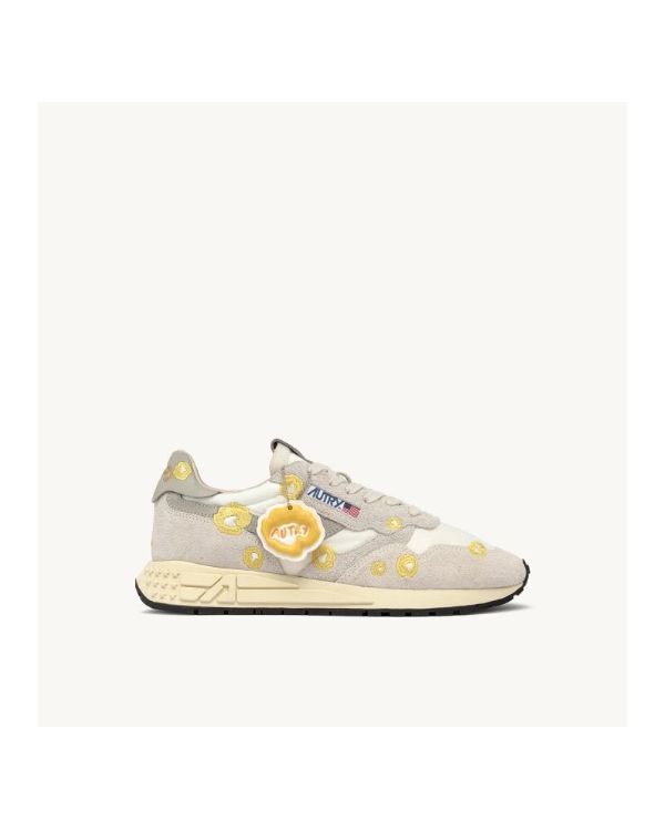 SNEAKERS REELWIND LOW WOMAN BRODE BLANC ET BUTTERCUP