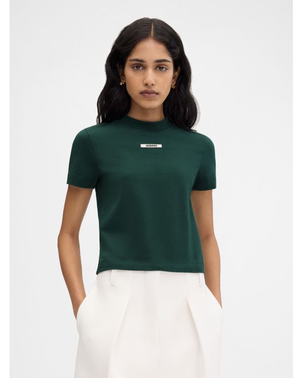THE DARK GREEN GROS GRAIN TSHIRT