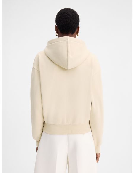 LA CASA BEIGE GROS GRAIN HOODIE