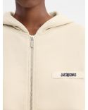 LA CASA BEIGE GROS GRAIN HOODIE