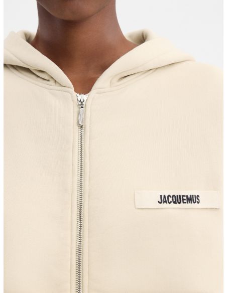 LA CASA BEIGE GROS GRAIN HOODIE