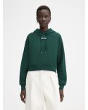 LE HOODIE GROS GRAIN DARK GREEN 2