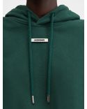 LE HOODIE GROS GRAIN DARK GREEN 2