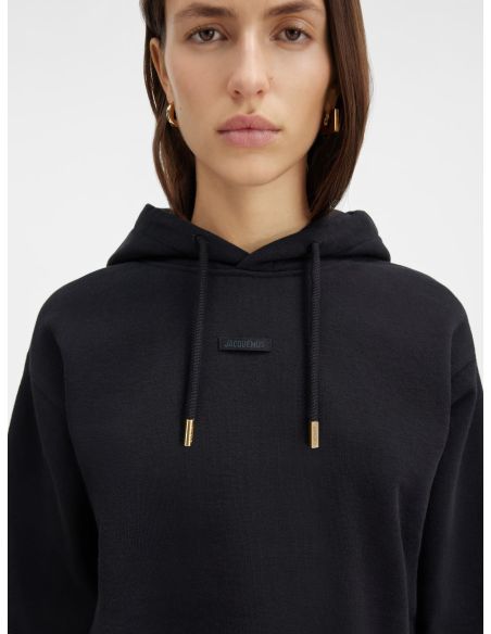 LE HOODIE GROS GRAIN BLACK