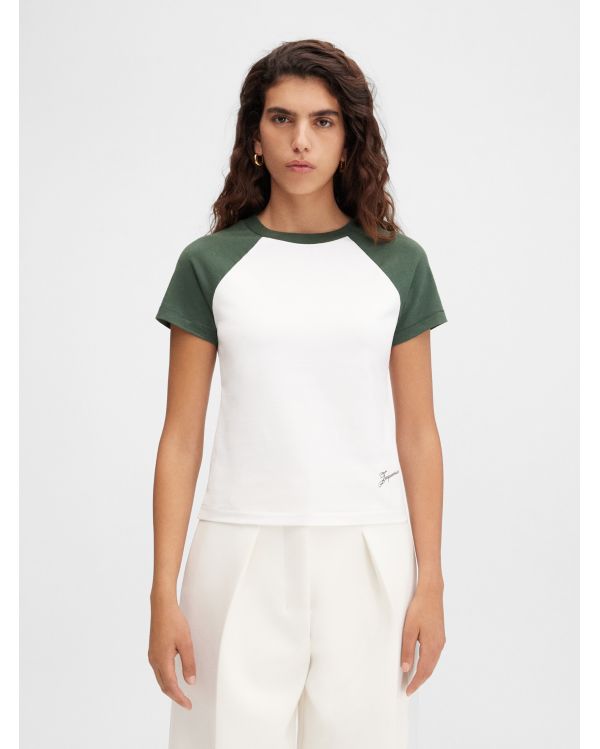 LE MINI TSHIRT BASEBALL MULTI-GREEN