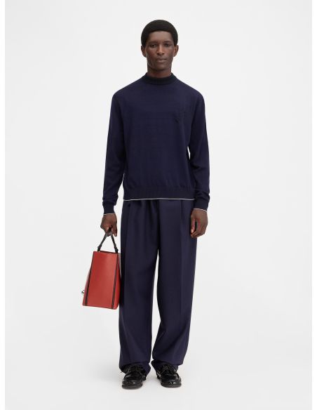 NAVY KNITTED KNIT